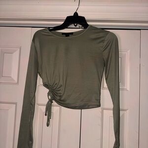 Forever 21 Olive Long Sleeve Top